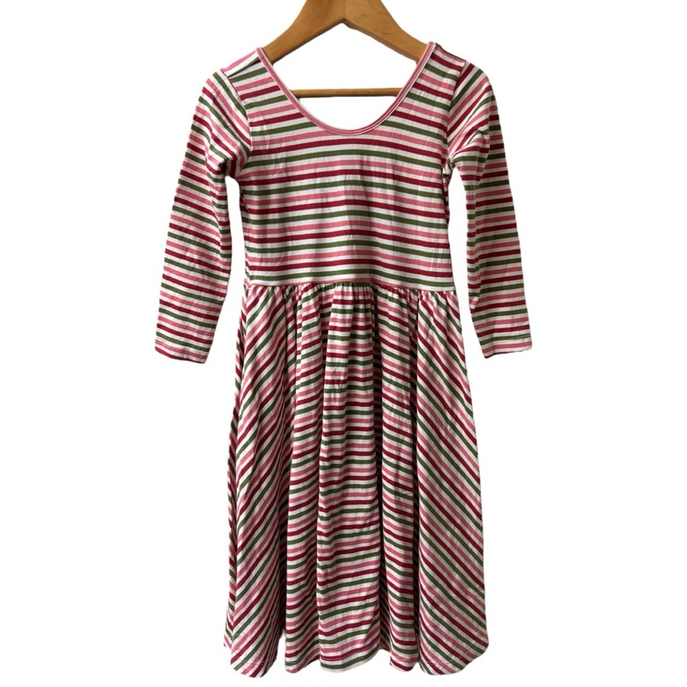 Alice + Ames Long Sleeve Ballet Dress | Holiday Stripe